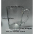 SGS,FDA,LFGB,EU standard the newest design of tea glasses with handle